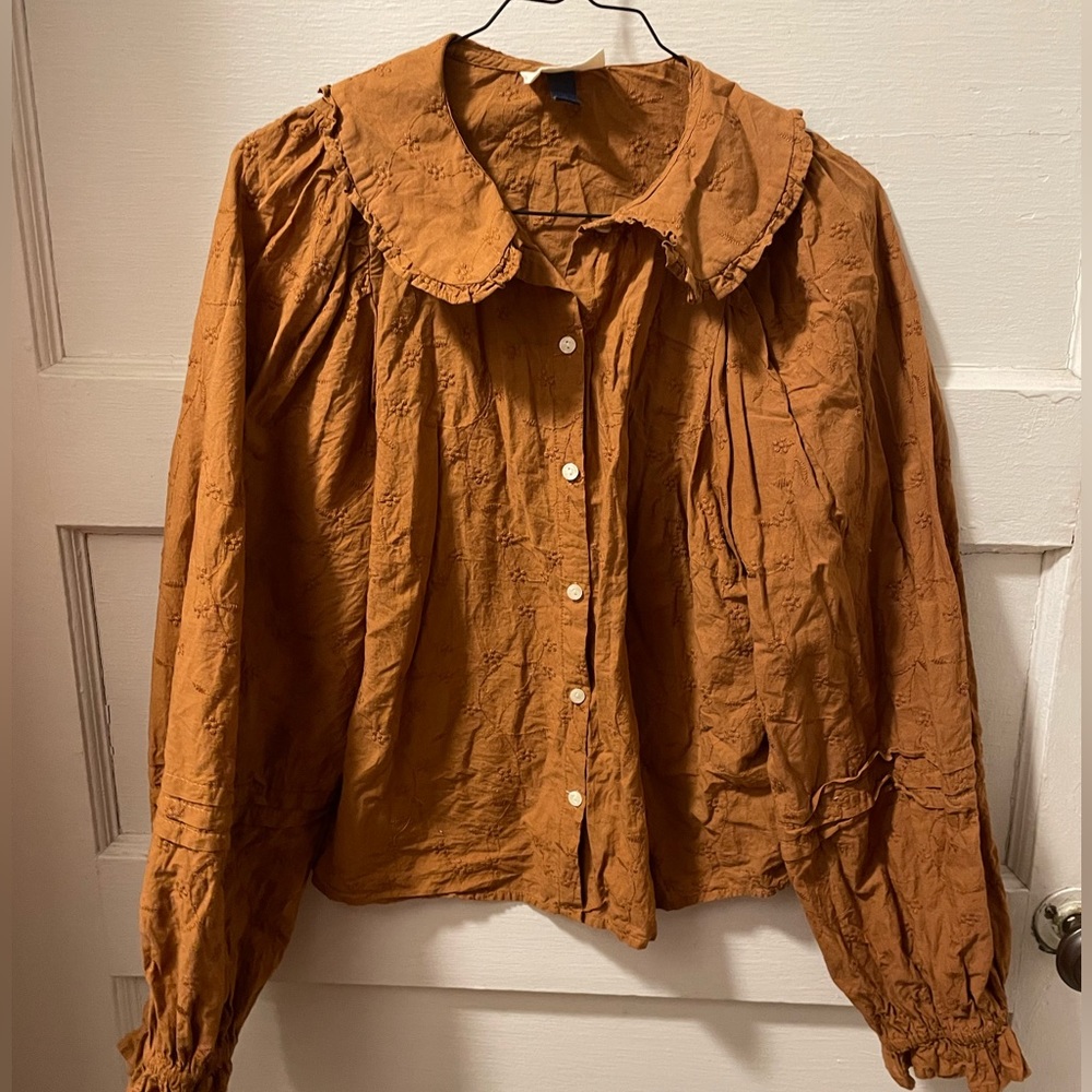 Tan/Brown Dress Top